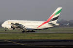 Emirates Airbus A380-861 A6-EDJ bei der Landung in Düsseldorf 5.12.2019