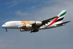 Emirates, Airbus A380-861 A6-EOU, cn(MSN): 205,  Expo 2020 Orange , 
Frankfurt Rhein-Main International, 25.05.2019.