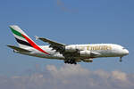 Emirates Airlines, A6-EOU, Airbus A380-861, msn: 205, 01.Mai 2022, ZRH Zürich, Switzerland.