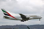 Emirates Airlines, A6-EDU, Airbus A380-861, msn: 098, 19.April 2023, ZRH Zürich, Switzerland.