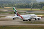Emirates Airlines, A6-EOK, Airbus A380-861, msn: 184, 02.Juli 2023, ZRH Zürich, Switzerland.