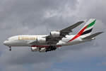 Emirates Airlines, A6-EVD, Airbus A380-861, msn: 249, 03.Juli 2023, LHR London Heathrow, United Kingdom.