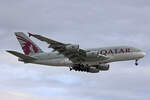 Qatar Airways, A7-APH, Airbus A380-861, msn: 197, 03.Juli 2023, LHR London Heathrow, United Kingdom.