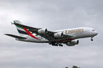 Emirates Airlines, A6-EEY, Airbus A380-861, msn: 157, 04.Juli 2023, LHR London Heathrow, United Kingdom.