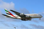 Emirates, A6-EVM, Airbus A380-842, msn: 264, 05.Juli 2023, LHR London Heathrow, United Kingdom.