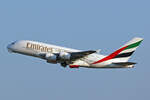 Emirates, A6-EEK, Airbus A380-861, msn: 132, 07.Juli 2023, LHR London Heathrow, United Kingdom.
