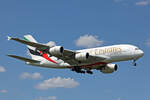 Emirates, A6-EER, Airbus A380-861, msn: 139, 07.Juli 2023, LHR London Heathrow, United Kingdom.