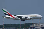 Emirates Airlines, A6-EOV, Airbus A380-861, msn: 206, 11.Juli 2023, MXP Milano Malpensa, Italy.