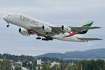 Emirates, A380, A6-EUA, 6.10.25, Zürich.