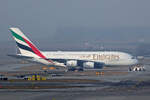 Emirates Airlines, A6-EDU, Airbus A380-861, msn: 098, 22.Januar 2026, ZRH Zürich, Switzerland.
