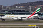 Emirates, A6-EUM, Airbus A380-842, msn: 225, 03.April 2026, ZRH Zürich, Switzerland.