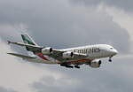 Emirates, Airbus A 380-842, A6-EVH, BER (ILA), 09.06.2026
