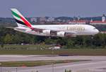 Emirates, A6-EDQ, A380-861 im Landeanflug in MUC aus Dubai (DXB) 19.05.2012