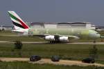 Emirates, F-WWSR > A6-EEN, Airbus, A380-861, 14.05.2013, TLS, Toulouse, France        