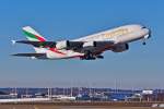A6-EEJ / Emirates / A380-861 in MUC im Steigflug nach Dubai (DXB) 27.12.2013