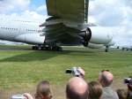 Ein A380 vor dem Start bei der ILA 2006 in Berlin Schnefeld
