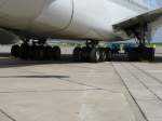 Fahrwerk des A380 bei der ILA 2006 in Berlin Schnefeld