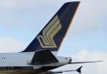Singapore Airlines, 9V-SKT, Airbus, A 380-800 (Seitenleitwerk/Tail), 18.04.2014, FRA-EDDF, Frankfurt, Germany