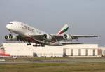Emirates, F-WWSO, Reg.A6-EOB, (c/n 0164), Airbus A 380-861, 27.10.2014, XFW-EDHI, Hamburg-Finkenwerder, Germany 