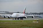 F-WWSO Emirates  Airbus A380-861   A6-EOB   (0164)  gelandet in Finkenwerder am 24.10.2014