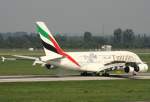 Emirates, A6-EET, (c/n 0142), Airbus A 380-861, 09.09.2015, DUS-EDDL, Düsseldorf, Germany (Rugby Word Cup England 2015) 