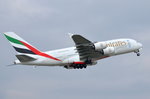 A6-EDI Emirates Airbus A380-861  am 12.10.2016 in München gestartet
