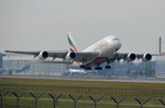 A6-EDT Emirates Airbus A380-861   beim Start am 13.10.2016 in München