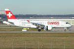 Swiss, HB-JBD, Bombardier, CS-100, 03.12.2019, STR, Stuttgart, Germany        