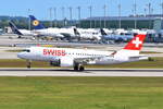 HB-JBB , Swiss , Bombardier CSeries CS100 (BD-500-1A10) , 30.05.2025 , München ,  Franz Josef Strauß  , 