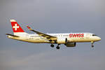 SWISS International Air Lines, HB-JCA, Bombardier CS-300, msn: 55010, 12.Januar 2020, ZRH Zürich, Switzerland.