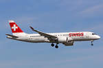 SWISS International Air Lines, HB-JCI, Bombardier CS-300, msn: 55023, 22.Februar 2020, ZRH Zürich, Switzerland.
