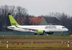 Air Baltic, Airbus A 220-300, YL-AAS, TXL, 15.02.2020