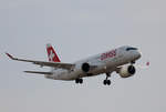 Swiss, Airbus A 220-300, HB-JCG, TXL, 15.02.2020