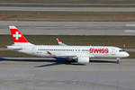 SWISS International Air Lines, HB-JCF, Bombardier CS-300, msn: 55015, 02.März 2021, ZRH Zürich, Switzerland.