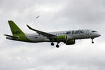 Air Baltic, YL-ABA, Airbus A220-371, msn: 55121, 28.November 2021, ZRH Zürich, Switzerland.