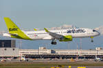 Air Baltic, YL-AAY, Airbus, A220-300, 06.11.2021, MXP, Mailand, Italy
