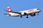 HB-JCB , Swiss , Bombardier CSeries CS300 (BD-500-1A11) , Berlin-Brandenburg  Willy Brandt  , BER , 02.03.2022