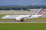 Air France, F-HZUI, Airbus A220-371, msn: 55159,  Arcachon , 10.September 2022, MUC München, Germany.