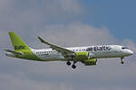 Air Baltic, YL-ABB, Airbus A220-371, msn: 55126, 03.Mai 2023, ZRH Zürich, Switzerland.