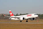 Swiss, Airbus A 220-300, HB-JCD, BER, 28.02.2023