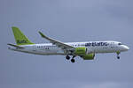 Air Baltic, YL-AAT, Airbus A220-371, msn: 55055, 03.Juli 2023, LHR London Heathrow, United Kingdom.