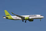 Air Baltic, YL-AAU, Airbus A220-371, msn: 55064, 11.August 2023, ZRH Zürich, Switzerland.