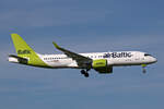 Air Baltic, YL-ABO, Airbus A220-371, msn: 55219, 11.August 2023, ZRH Zürich, Switzerland.