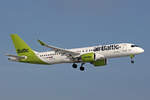 Air Baltic, YL-ABE, Airbus A220-371, msn: 55131, 14.Januar 2024, ZRH Zürich, Switzerland.