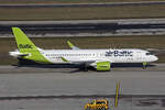 Air Baltic, YL-ABE, Airbus A220-371, msn: 55131, 16.Januar 2024, ZRH Zürich, Switzerland.