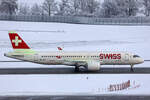 SWISS International Air Lines, HB-JCT, Airbus A220-371, msn: 55046, 19.Januar 2024, ZRH Zürich, Switzerland.