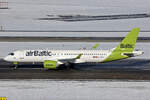 Air Baltic, YL-AAV, Airbus A220-371, msn: 55071, 19.Januar 2024, ZRH Zürich, Switzerland.