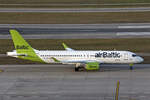 Air Baltic, YL-ABC, Airbus A220-371, msn: 55127, 21.Februar 2025, ZRH Zürich, Switzerland.