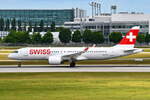HB-JCA , Swiss , Bombardier CSeries CS300 (BD-500-1A11) , 30.05.2025 , München ,  Franz Josef Strauß  , 