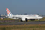 Croatia Airlines, 9A-CAN, Airbus A220-371, msn: 55363,  Osijek , 11.August 2025, FRA Frankfurt, Germany.